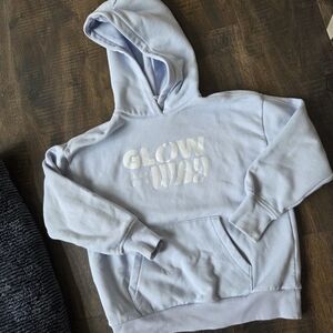 Athleta Girl Light Blue Graphic Hoodie